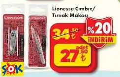 LİONESSE CIMBIZ/TIRNAK MAKASI LİONESSE CIMBIZ/TIRNAK MAKASI